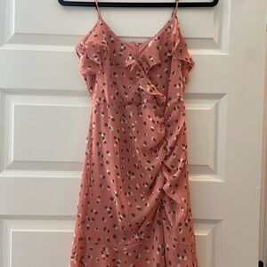 All in Favor Polka Dot Ruffle Dress